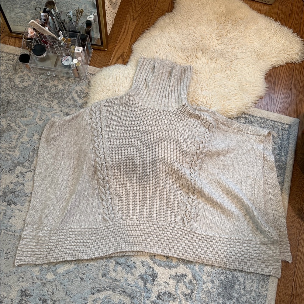 Simply Vera Vera Wang poncho light grey S/XS